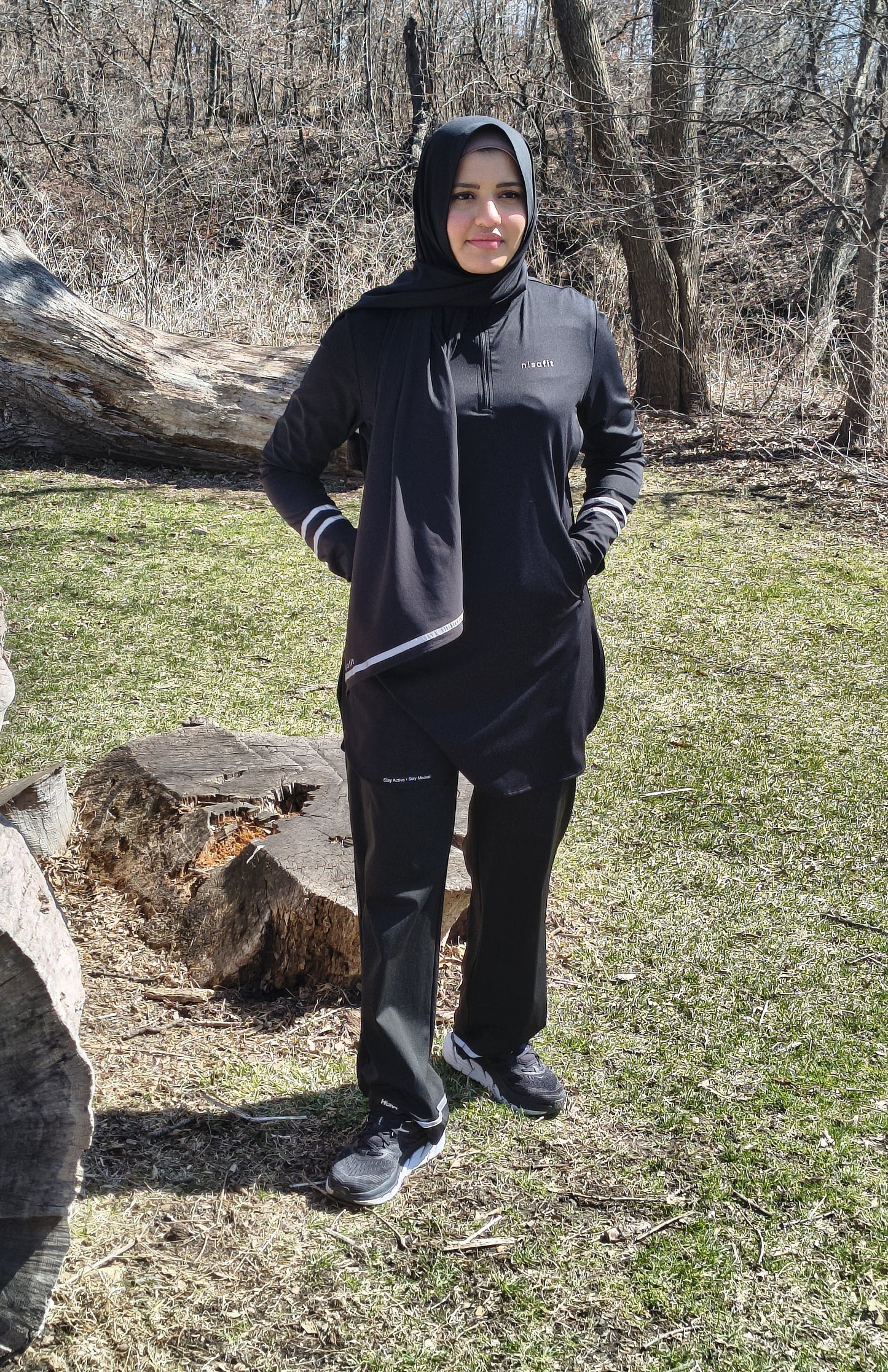 Nisafit Performance Active Hijab – Black