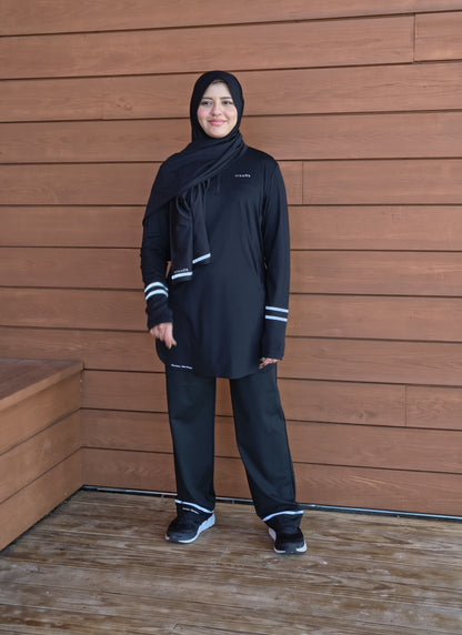 Nisafit Performance Active Hijab – Black