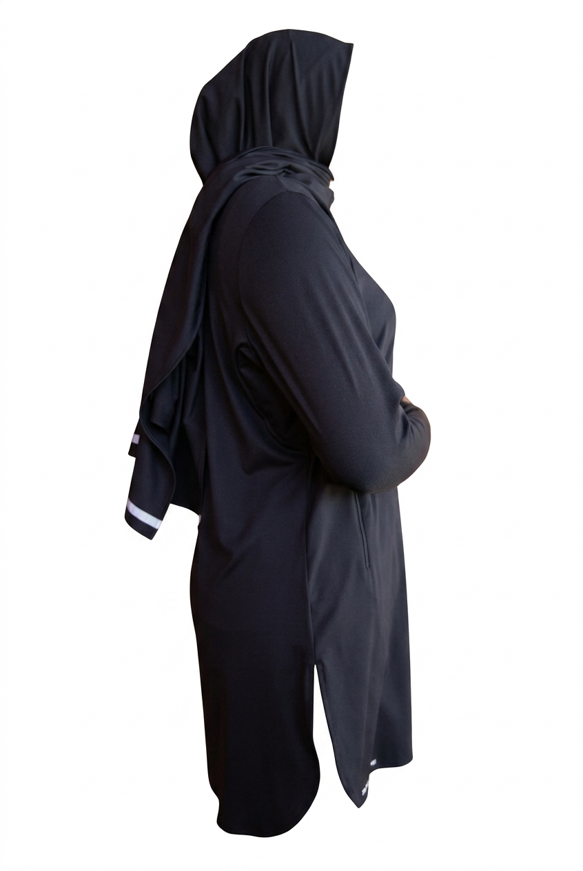 Nisafit Performance Longline Top – Black