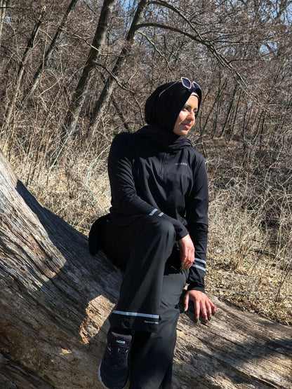 Nisafit 3-Piece Modest Activewear Bundle – Performance Top, Pants & Hijab